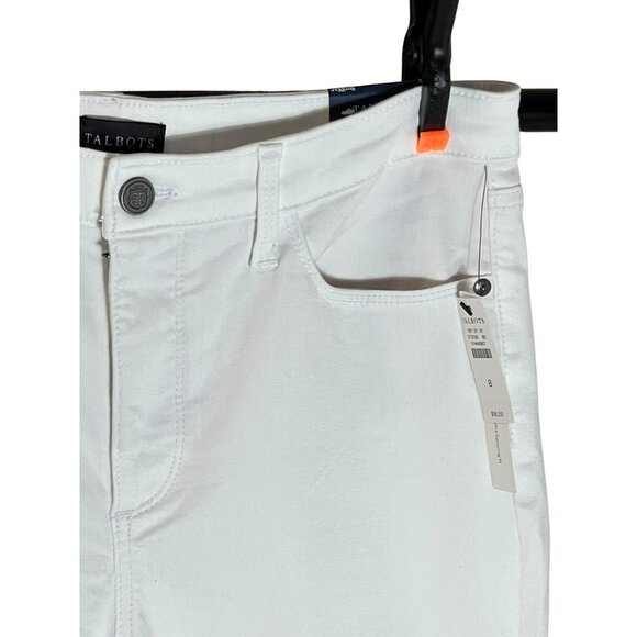 Talbots White Comfort Stretch Jeggings Size 8  64% Cotton / 23% Polyester / 13% - Picture 14 of 14